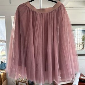 Dusty Pink Tulle Skirt